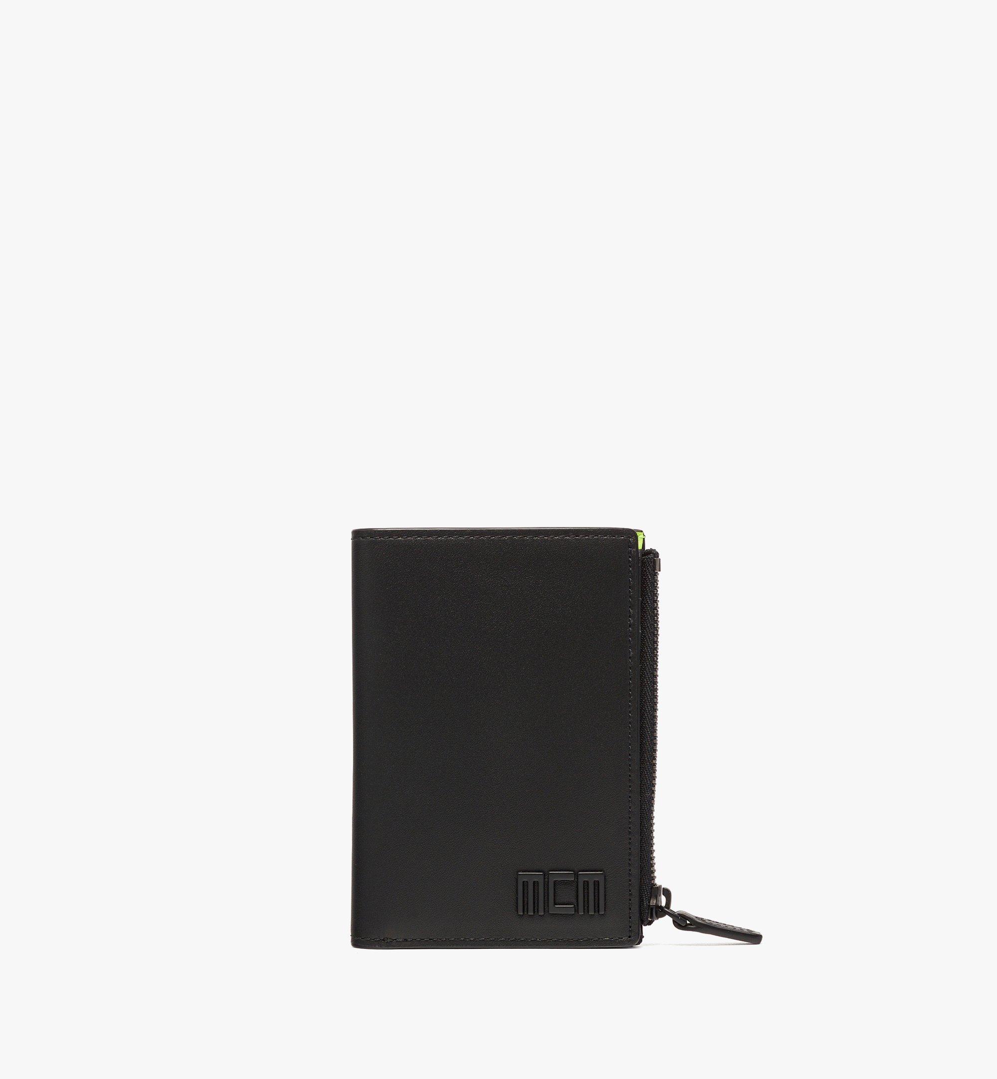 MCM Tech gefaltetes Portemonnaie mit Schnappverschluss in Visetos Leder-Mix 1